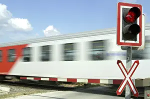Railway Track Prints: Level crossing