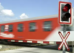 High Speed Train Prints: Level crossing