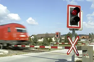 High Speed Train Prints: Level crossing