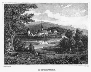 Southern Germany Depiction Prints: Lichtenfels, drawing by E. Gerhardt