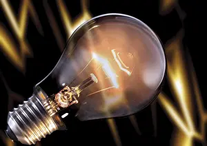 Bright Light Photography Prints: Light bulb