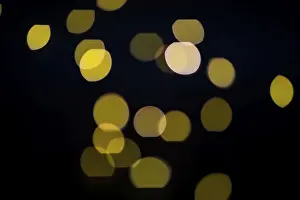 Dark Colored Background Image Prints: Light effect against black background, bokeh