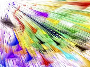 Abstract Fractal Background Prints: Light fractal background - abstract computer-generated image