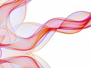 Landscape Painting Prints: Light Fractal Background Print - Abstract Digital Art