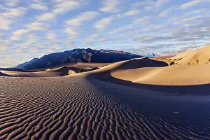 California Desert Scene Prints: Light sand waves from the desert wind