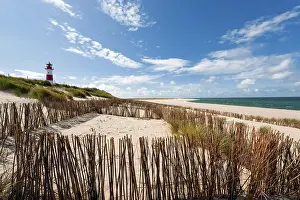 Ellenbogen Lighthouse Prints: Lighthouse with blue sky at Ellenbogen