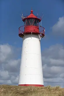 North Sea Island Prints: Lighthouse with blue sky at Ellenbogen