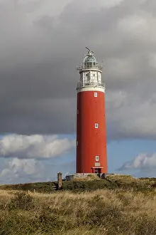 Texel Island Dunes Prints: Lighthouse Eierland with dunes