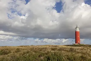 North Sea Coastal Scenery Prints: Lighthouse Eierland with dunes