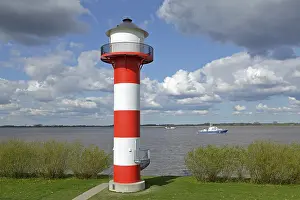 Northern Germany Lighthouses Prints: Lighthouse on the Elbe River, Luhe