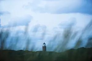 Deserted Lighthouse Building Prints: Lighthouse of Kampen in the evening