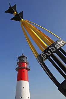 Travel Photography North Germany Prints: Lighthouse and navigation mark