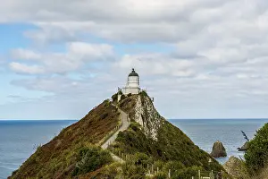 Daytime Lighthouse View Prints: Lighthouse at Nugget Point, Catlins