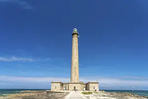 Europe Travel Images Prints: The lighthouse at the Pointe de Barfleur
