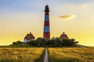North Sea Coastal Area Prints: Lighthouse Westerheversand, Westerhever