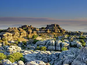 Impressive Rock Formations Europe Prints: Limestone rock formations in the evening light