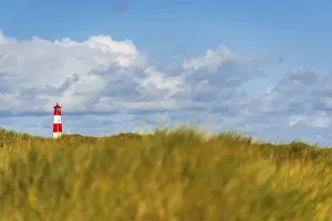 Deserted Dune Landscape Prints: The Lister lighthouse at Ellenbogen
