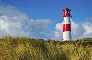 Deserted Dune Landscape Prints: The Lister lighthouse at Ellenbogen