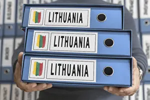Empty Folder Holding Hands Prints: Lithuania Administrative Files