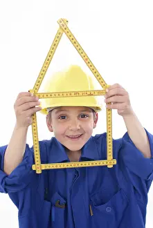 DIY Home Improvement Prints: Little boy as construction worker