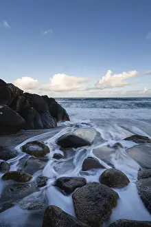 Uninhabited Beachfront Scene Prints: lizard cove - Cornwall