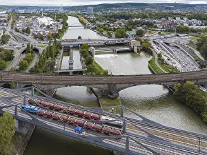 Stuttgart 21 Project Prints: Load test on the Neckar Bridge