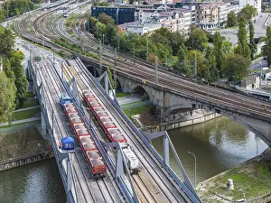 Stuttgart 21 Project Prints: Load test on the Neckar Bridge