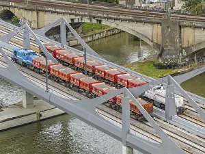 Stuttgart 21 Project Prints: Load test on the Neckar Bridge