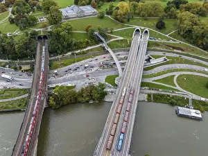 Stuttgart 21 Project Prints: Load test on the Neckar Bridge