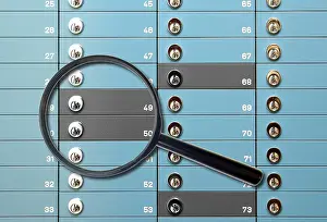 Safe Deposit Box Prints: Lock boxes