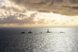 Rural England Landscape Prints: Longship Lighthouse, Longships Lighthouse