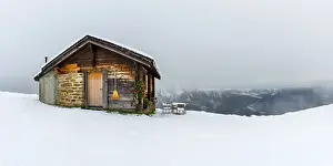 Lovingly Decorated Mountain Hut Prints: Lovingly decorated mountain hut
