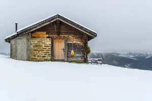 Lovingly Decorated Mountain Hut Prints: Lovingly decorated mountain hut