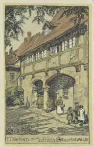 East Germany Historical Sites Prints: Luther's birthplace in Eisleben