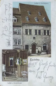 Saxony Anhalt Tourism Prints: Luther's death house in Eisleben