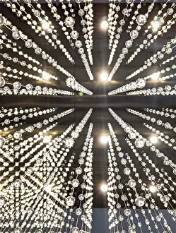 European Illumination Prints: Luxury Chandelier Light pattern background