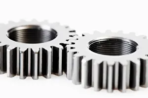 Medical Operation Equipment Prints: Two lying cog wheels