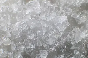 Food Photography Macro Prints: Macro view of crystals of table salt