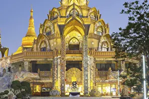 Mosaic Temple Prints: Main chedi (Phra That)