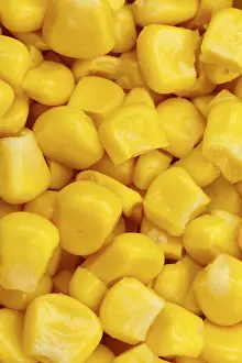Vegan Grocery Products Prints: Maize Cereals Vegetables from above