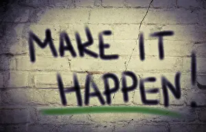 Prints of Make It Happen Concept Abstract Art Prints: Make It Happen Print