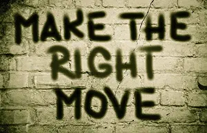 Symbolic Picture Concept Prints: Make The Right Move Concept