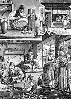 Digital Restoration Of Artwork Prints: Making combs, comb makers workshop