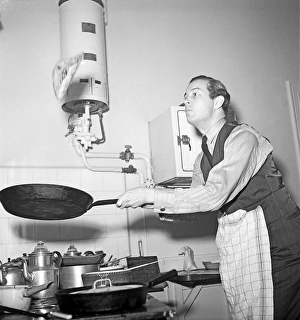 Scandinavian Cuisine Prints: Man of the 1940s