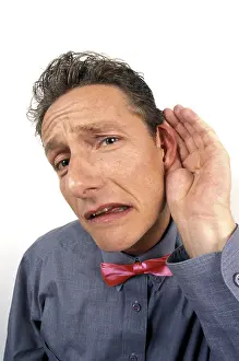 Colorful Portrait Prints: Man hearing