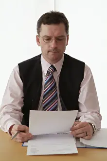 Office Worker Prints: Man in the office