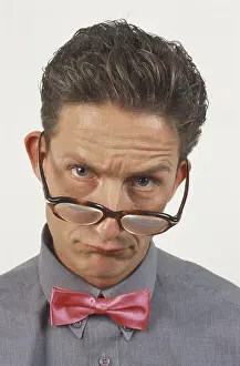 Colorful Portrait Photo Prints: Man pulling faces