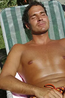 Summer Relaxation Prints: Man suns