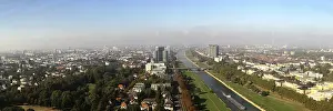 Deserted Cityscape Europe Prints: Mannheim from above