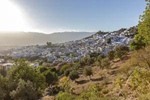 North African Panorama Prints: MAR, Chefchaouen
